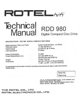 Rotel RDD-980 - Technical manual